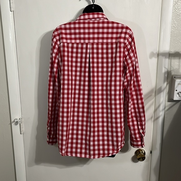 Kim Rogers woman’s blouse button up long sleeve plaid pattern - Picture 4 of 4